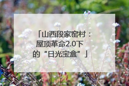 山西段家窑村：屋顶革命2.0下的“日光宝盒”
