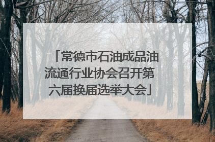常德市石油成品油流通行业协会召开第六届换届选举大会