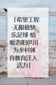 希望工程·无限极快乐足球 情暖洛阳伊川 为乡村体育教育注入活力