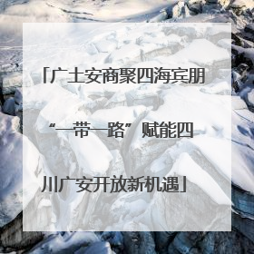 广土安商聚四海宾朋 “一带一路”赋能四川广安开放新机遇
