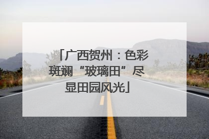 广西贺州：色彩斑斓“玻璃田”尽显田园风光