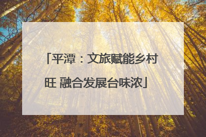 平潭：文旅赋能乡村旺 融合发展台味浓