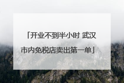 开业不到半小时 武汉市内免税店卖出第一单