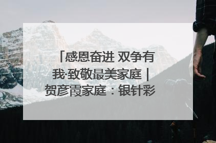 感恩奋进 双争有我·致敬最美家庭｜贺彦霞家庭：银针彩线绣出好日子