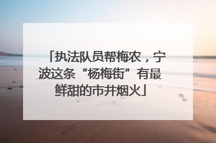 执法队员帮梅农，宁波这条“杨梅街”有最鲜甜的市井烟火