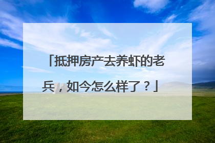 抵押房产去养虾的老兵，如今怎么样了？
