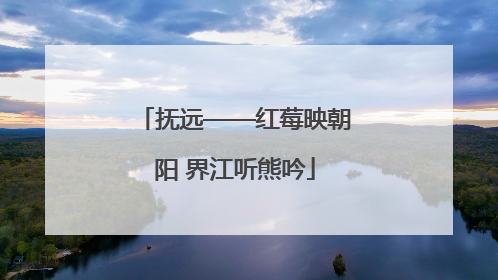 抚远——红莓映朝阳 界江听熊吟