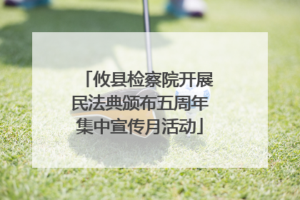 攸县检察院开展民法典颁布五周年集中宣传月活动