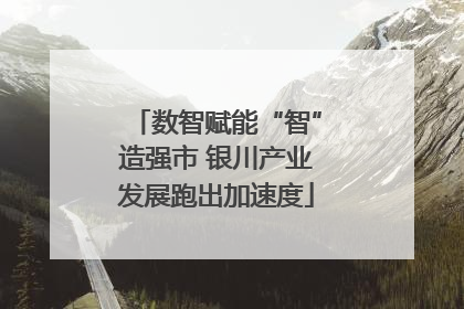 数智赋能“智”造强市 银川产业发展跑出加速度
