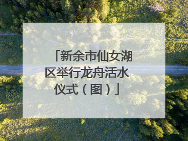 新余市仙女湖区举行龙舟活水仪式（图）