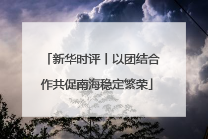 新华时评丨以团结合作共促南海稳定繁荣