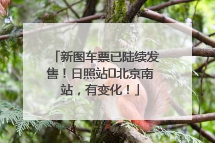 新图车票已陆续发售！日照站⇌北京南站，有变化！