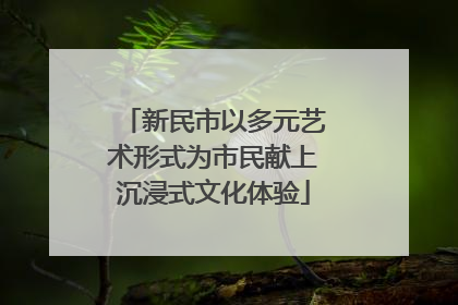 新民市以多元艺术形式为市民献上沉浸式文化体验