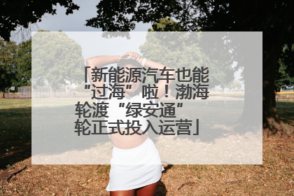 新能源汽车也能“过海”啦！渤海轮渡“绿安通” 轮正式投入运营