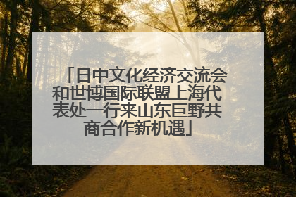 日中文化经济交流会和世博国际联盟上海代表处一行来山东巨野共商合作新机遇