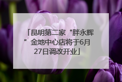 昆明第二家“胖永辉”金地中心店将于6月27日调改开业