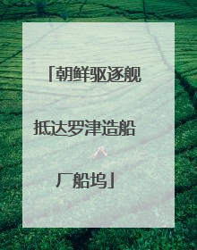 朝鲜驱逐舰抵达罗津造船厂船坞