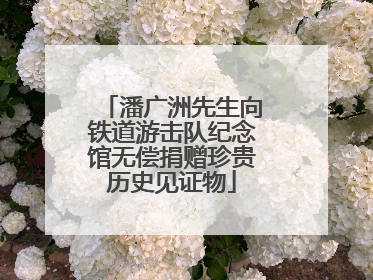 潘广洲先生向铁道游击队纪念馆无偿捐赠珍贵历史见证物