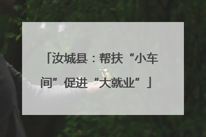 汝城县：帮扶“小车间”促进“大就业”