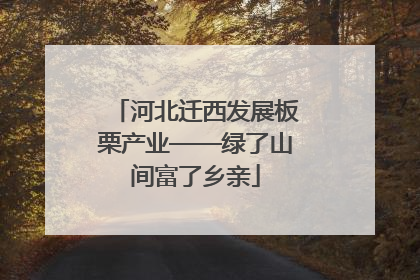 河北迁西发展板栗产业——绿了山间富了乡亲