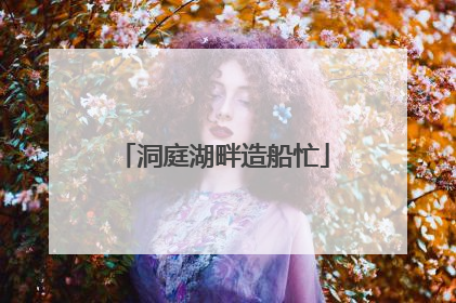 洞庭湖畔造船忙