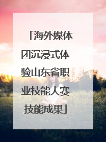 海外媒体团沉浸式体验山东省职业技能大赛技能成果