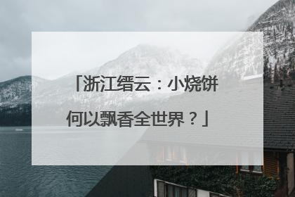 浙江缙云：小烧饼何以飘香全世界？