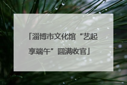 淄博市文化馆“艺起享端午”圆满收官