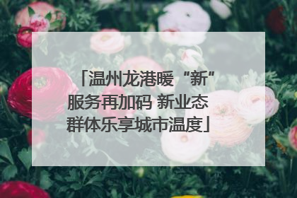 温州龙港暖“新”服务再加码 新业态群体乐享城市温度