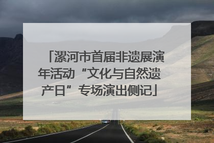 漯河市首届非遗展演年活动“文化与自然遗产日”专场演出侧记