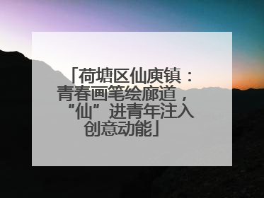 荷塘区仙庾镇：青春画笔绘廊道，“仙”进青年注入创意动能
