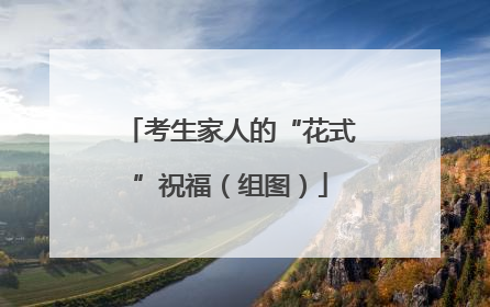 考生家人的“花式”祝福（组图）