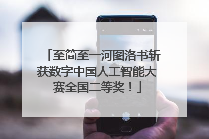 至简至一河图洛书斩获数字中国人工智能大赛全国二等奖！