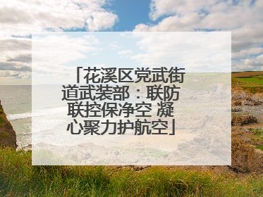 花溪区党武街道武装部：联防联控保净空 凝心聚力护航空
