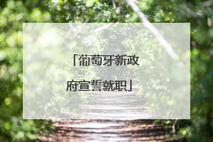 葡萄牙新政府宣誓就职