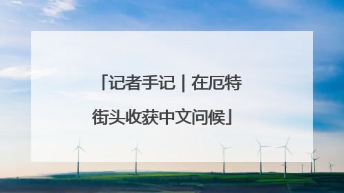 记者手记｜在厄特街头收获中文问候