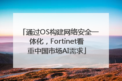 通过OS构建网络安全一体化，Fortinet看重中国市场AI需求