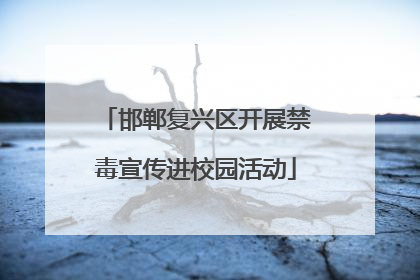 邯郸复兴区开展禁毒宣传进校园活动