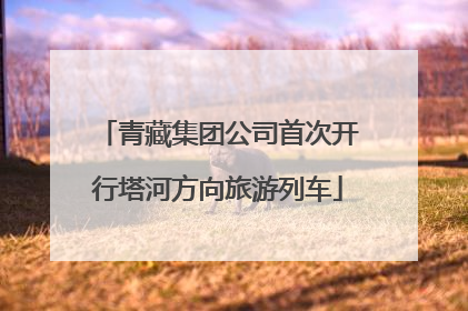 青藏集团公司首次开行塔河方向旅游列车