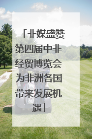 非媒盛赞第四届中非经贸博览会为非洲各国带来发展机遇