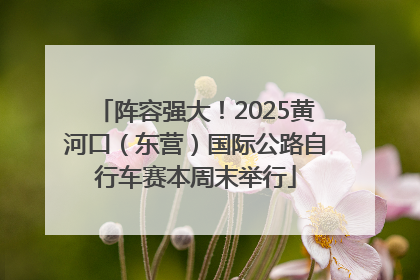 阵容强大！2025黄河口（东营）国际公路自行车赛本周末举行