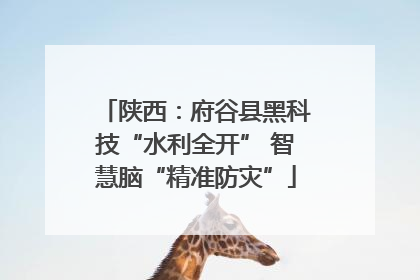 陕西：府谷县黑科技“水利全开” 智慧脑“精准防灾”