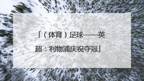 （体育）足球——英超：利物浦庆祝夺冠