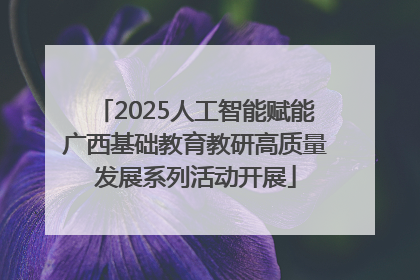 2025人工智能赋能广西基础教育教研高质量发展系列活动开展