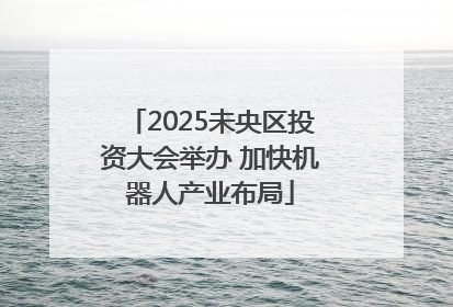 2025未央区投资大会举办 加快机器人产业布局