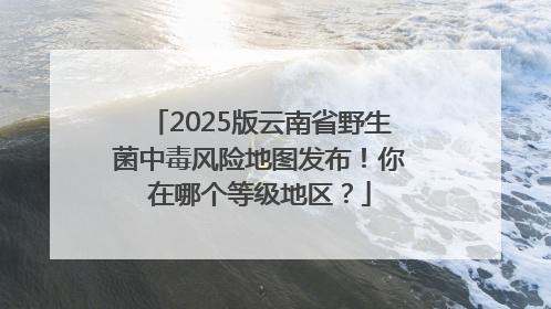 2025版云南省野生菌中毒风险地图发布！你在哪个等级地区？