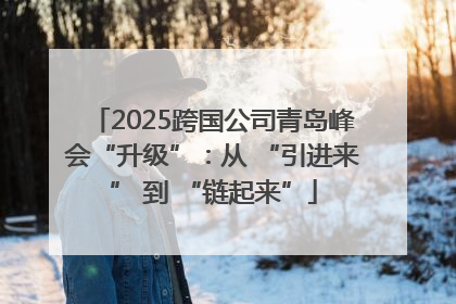 2025跨国公司青岛峰会“升级”：从 “引进来” 到 “链起来”