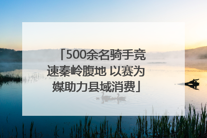 500余名骑手竞速秦岭腹地 以赛为媒助力县域消费