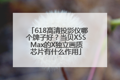 618高清投影仪哪个牌子好？当贝X5S Max的X独立画质芯片有什么作用