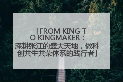 FROM KING TO KINGMAKER：深耕张江的盛大天地，做科创共生共荣体系的践行者